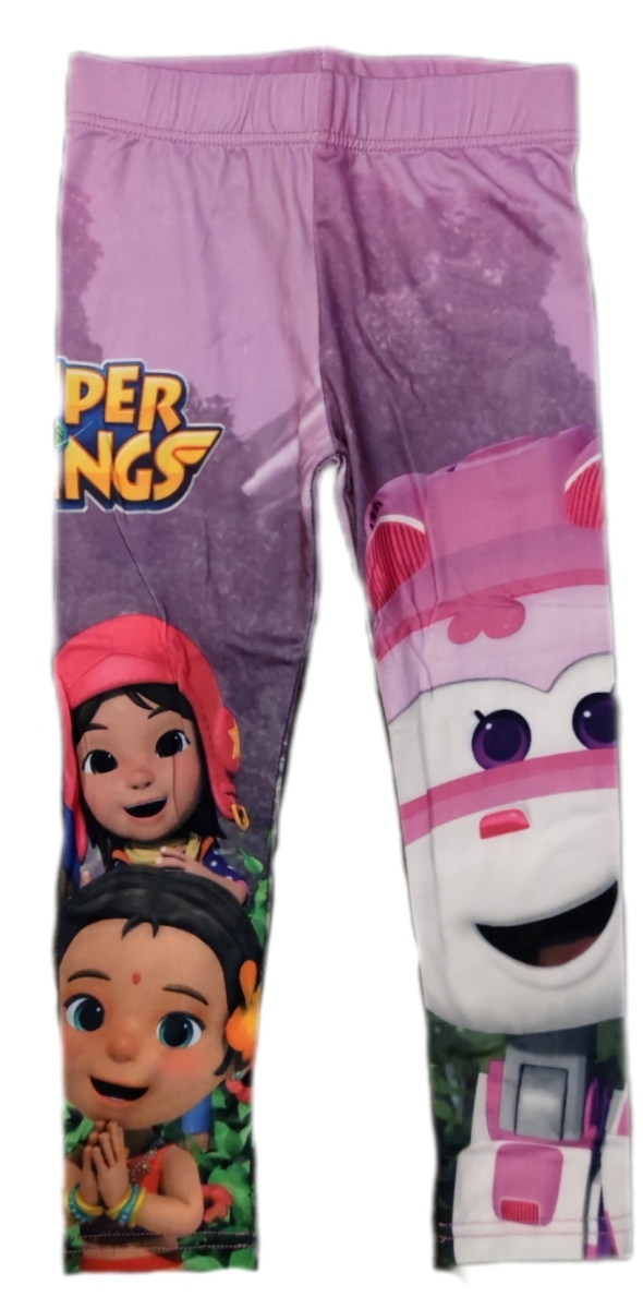 Super Wings Leggings Hell-Lila